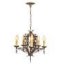 Intricate Vintage 6-Light Candle Chandelier