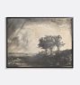 The Three Trees Framed Reproduction Wall Art Print 22"x17" by Rembrandt van Rijn