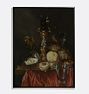 Still Life with a Silver-Gilt Cup Screw Framed Reproduction Wall Art Print 13"x17" by Abraham van Beyeren