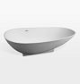 Ovale Solid Surface Tub - Matte White