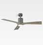 Aviator LED Ceiling Fan, 54" - 3-Blades, Graphite & Weathered Grey Blades