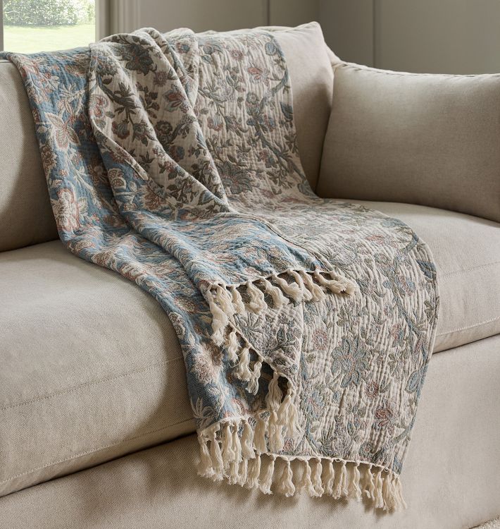 Botanical Cotton Throw