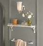 Lorraine Marble Shelf, Rail &amp; Bracket Set