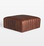 Anderson Leather Ottoman, Vitnage Leather, Tawny
