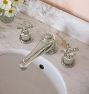 Rigdon Cross Handle Widespread Bathroom Faucet