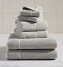 Heathered Terry Organic Cotton Towel, Set of 6