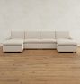 Roswell 6-Piece Double Ottoman Sectional Sofa
