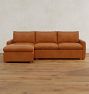 Roswell Leather 2-Piece Chaise Sectional
