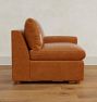 Roswell Leather Arm Chair Sectional Component