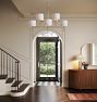 Rhone Double Tier Chandelier, 48&quot; Width in Fabric Shades