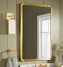 Stepped Metal Frame Mirror