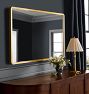 Stepped Metal Frame Mirror