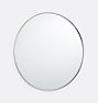 OPEN BOX Round Metal Framed Mirror - Polished Nickel - 30" Diameter