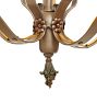Vintage Romance Revival Candle Chandelier with Polychrome Highlights