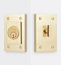 Tabor Deadbolt, Aged Brass
