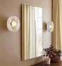 Rectangle Floating Metal Framed Mirror
