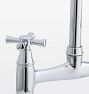 Miramar Cross Handle Bridge Kitchen Faucet