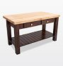 John Boos Maple Edge Grain Grazzi Table, Walnut