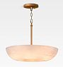 Ariano Pendant, Brass - Alabaster Shade