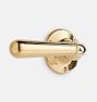 Tate Classic Lever Tube Latch Interior Door Set, Unlacquered Brass Plain
