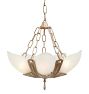 Vintage Art Deco Chandelier Slipper Shade 5 Light