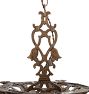 Vintage Classical Revival Chandelier 5 Arm Cast Iron
