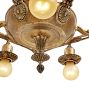 Vintage Classical Revival Chandelier 5 Light with Center hub