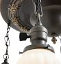 Vintage Classical Revival Pan Flush Mounts 4 Light Drop