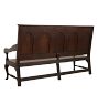 Vintage English Ornate Carved Wood Bench