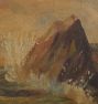 Vintage Impressionist Painting of Seascape