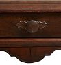 Vintage Louis XIII Dark Walnut Single-Drawer Side Table