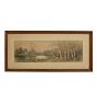 Vintage Painting of Landscape with Scenic River