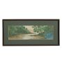 Vintage Painting of Landscape with Scenic River