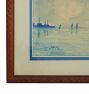 Vintage Painting of  Scenic Seascape in Watercolor
