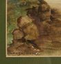 Vintage Painting of Scenic Trees Landscape in Watercolor