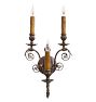 Vintage Pair Romance Revival Ornate Wall Sconces
