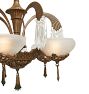 Vintage Regency Chandelier Five Light Crystals