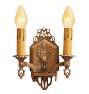 Vintage Set Art Deco Sconce One Double and Three Singles Light Candle