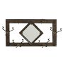 Vintage Wall Mirror with 10 Hooks