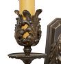Pair of Finely Cast Vintage Classical Revival Double Candle Sconces