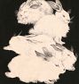 Five Angora Rabbits by Theo Van Hoytema Framed Reproduction Wall Art Print
