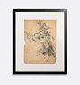 Study of Foliage Framed Reproduction Wall Art Print , 7" x 9"