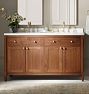 Ladd 60&quot; Walnut Double Vanity