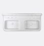 Shiloh Fireclay Double Utility Sink, 40&rdquo; Width