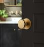 Blair Brass Round Plate with Tumalo Backplate Interior Door Set