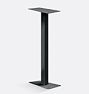 Adoorn 27" Concrete & Hard Surface Mailbox Mounting Post -Black