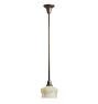 Pendant with Vintage Textured Ornate Painted Shade