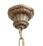 Imposing Vintage 5-Light Romance Revival Bare Bulb Chandelier