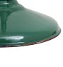 Vintage Industrial Green Enameled Disc Swivel Pendant