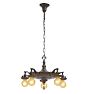 Vintage Classical Revival Chandelier Barebulb 5 Light